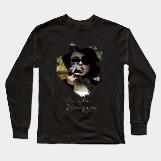 Marla Singer Long Sleeve T-Shirt by Clathrus